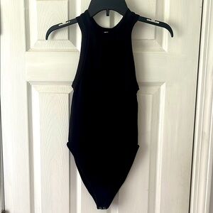 Black Sleeveless Bodysuit